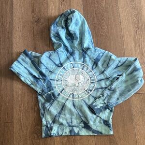 Ivory Ella Blue Tie-Dye Hoodie